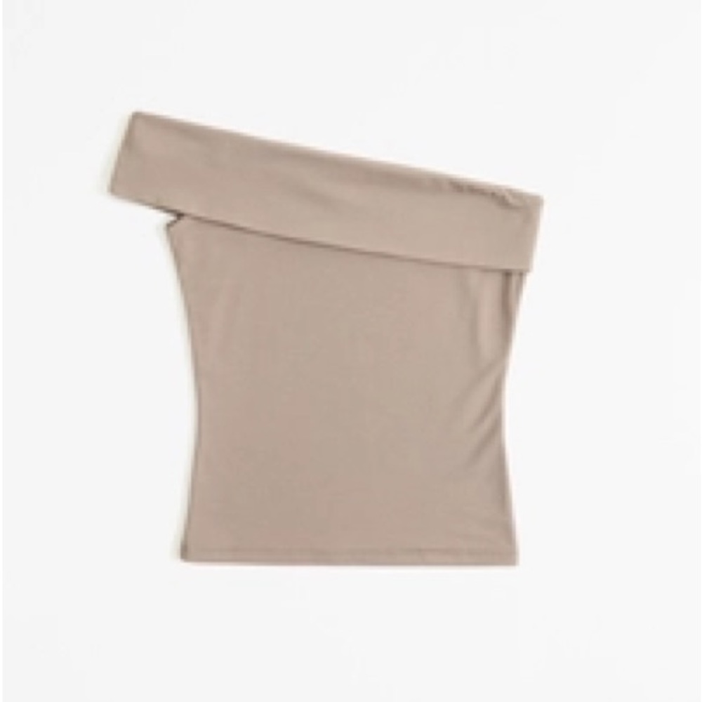 Abercrombie Asymmetrical Cotton-Modal
Light brown One Shoulder top